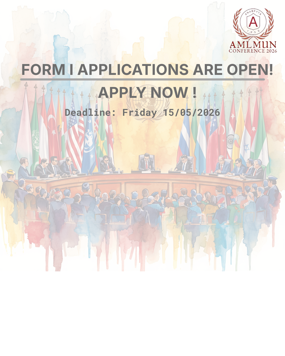 School applications announcement poster