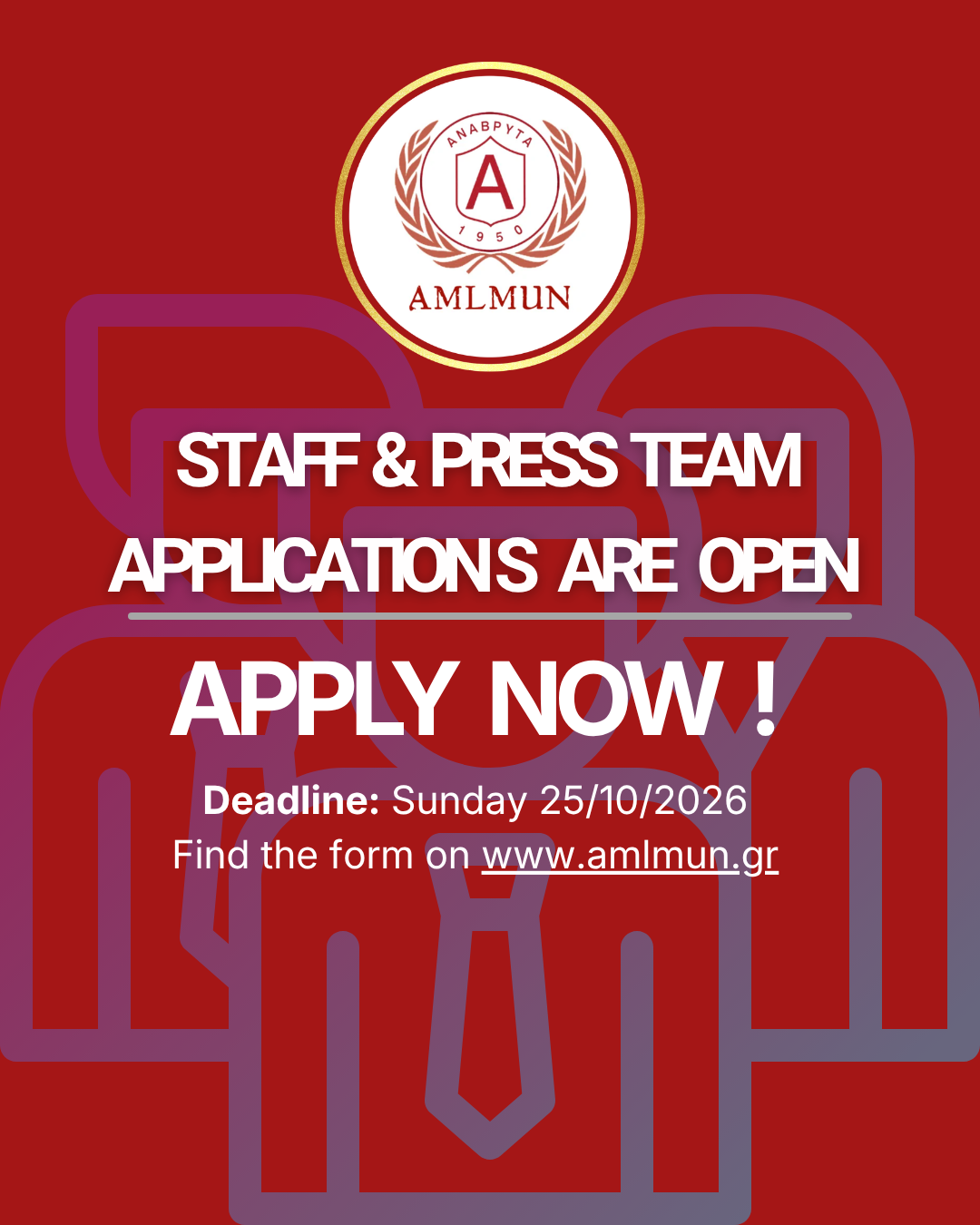 Staff and Press Team applications are open